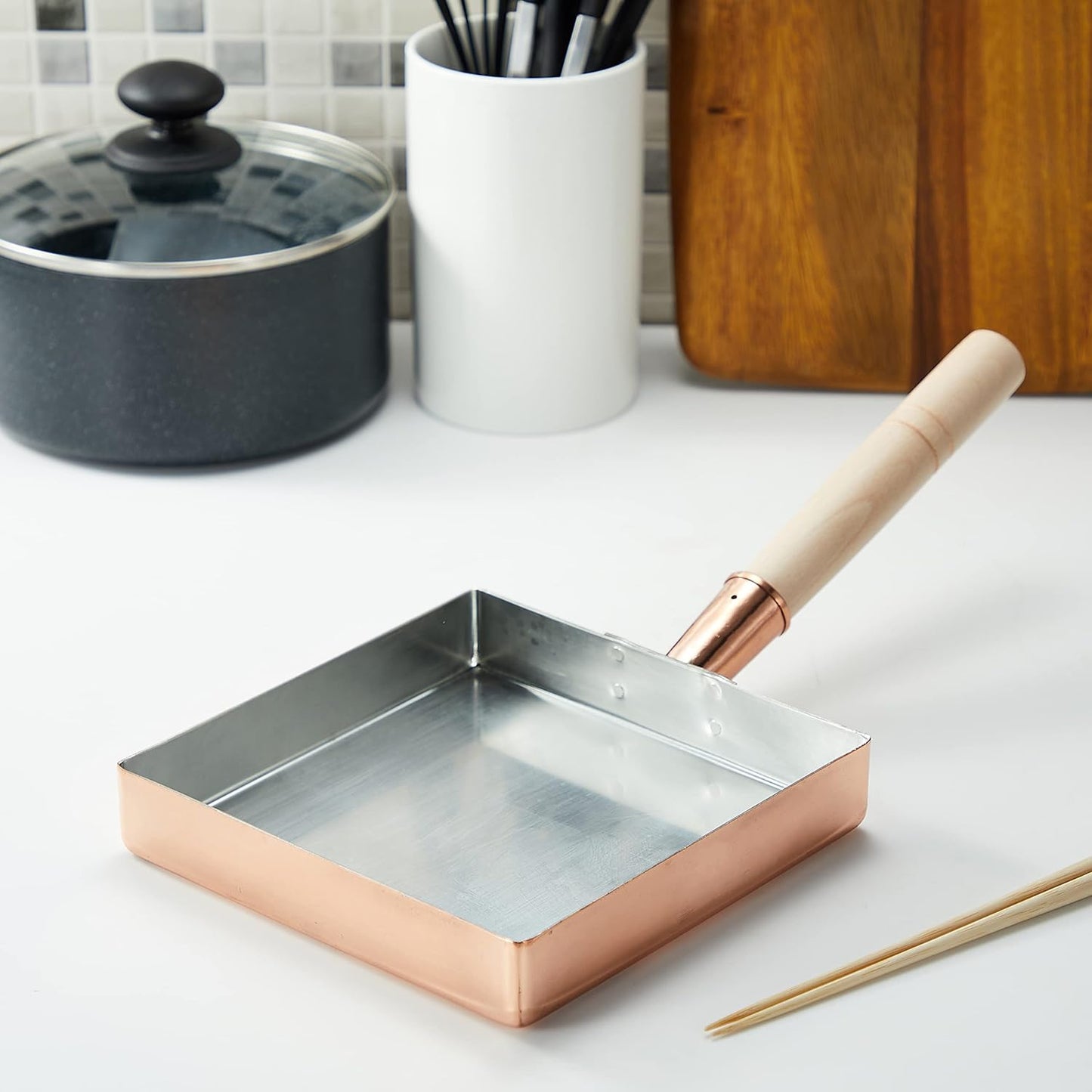 Copper frying pan