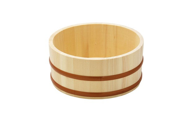 Bath/hot spring goods Natural wood bucket Thick mouth