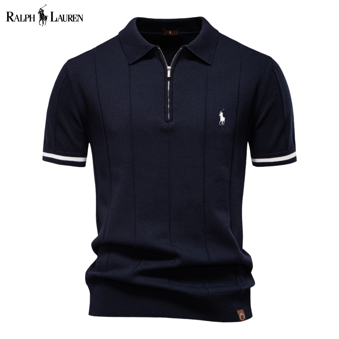 Klassisches Strick-Poloshirt