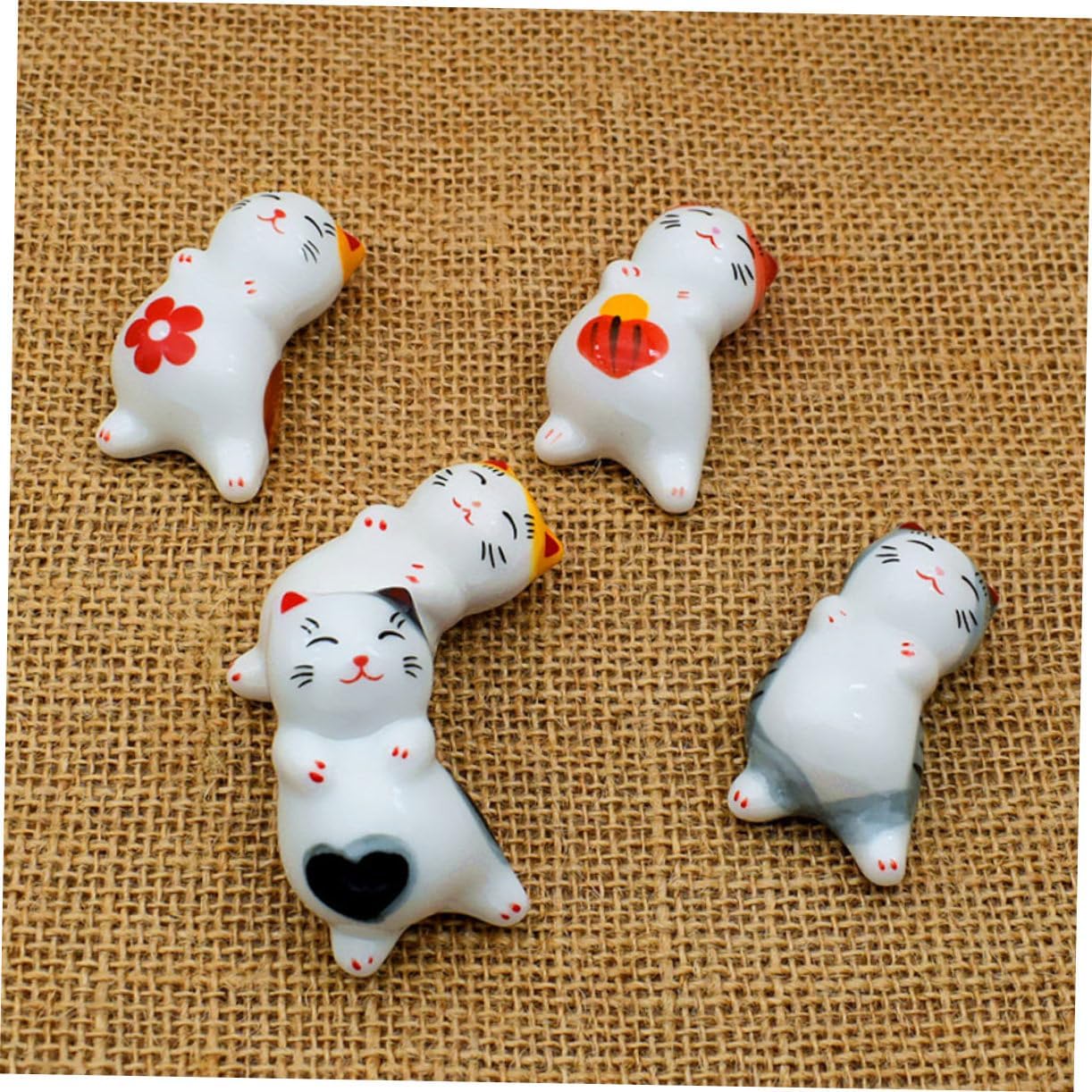 Cute ceramic kitten chopstick rests