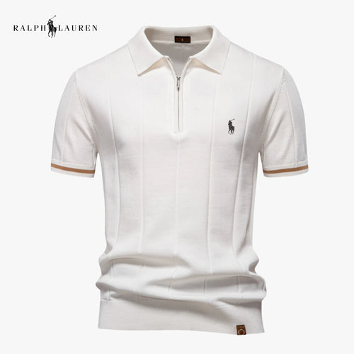 Klassisches Strick-Poloshirt